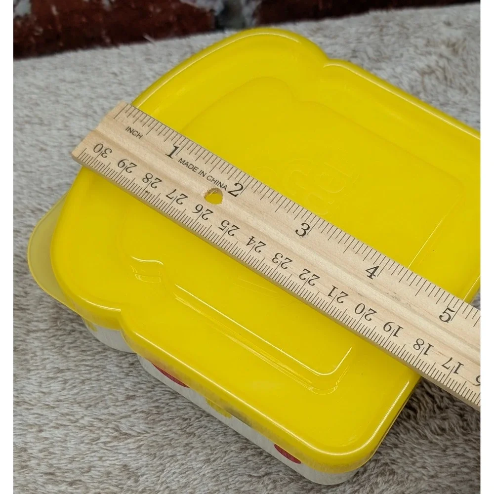 Wonder Bread Sandwich Storage Container 2010 Polka Dot Yellow White Plastic Case